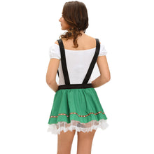 Women Sexy Oktoberfest Costume Beer Maid Cosplay Halloween Party Wench Bar Costume Fancy Dress Green Bar Girl Clothes