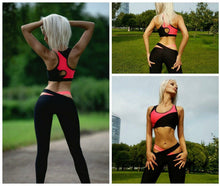 Women Tracksuits crop Top & Leggings Skinny Pants Running Training Slim Patchwork Sets Feamle 2 piece M0557