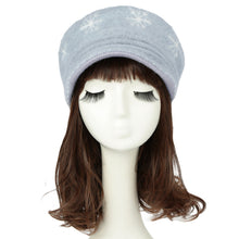 Women Knit Hat Beanie Snowflake Contrast Snow Ski Brim Cap Warm Faux Hat Fur Pompom Woman Bonnet Ladies Cap