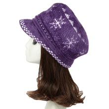 Women Knit Hat Beanie Snowflake Contrast Snow Ski Brim Cap Warm Faux Hat Fur Pompom Woman Bonnet Ladies Cap