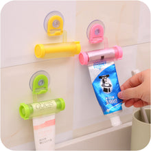 2Pcs Bathroom Portable Plastic Rolling Squeezer Toothpaste Dispenser Tube Partner Holder Sucker Hanging 32513