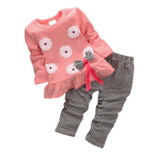 2pcss  Kids Baby Girl Minnie Clothes Sets Pullover Bow Tops+Plaids & Checks Pants Outfits Set WholeBaby Boutique Clothing