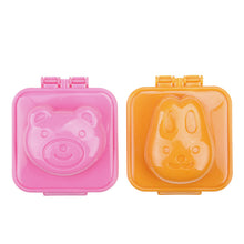 2Pcs Food Grade Plastic Boiled Egg Mold Bento Maker Cutter Decorating Egg Tools 82693
