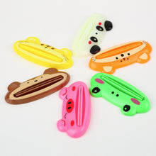 2pcs Toothpaste Tube Squeezer Easy Squeeze Paste Cartoon FrogAnimal Dispenser Roll Holder