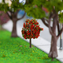 30Pcs Ball-shaped Flower Trees Model Mixed 3colors Tree Model Landscape Trees Train Layout Garden Scenery Diorama Miniature