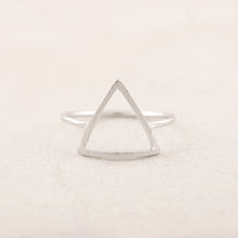 30pcslot Rings Silver Brass Geometry Decorative Pattern Triangle Ring