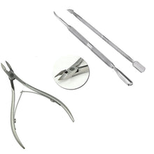 3Pcs Cuticle Manicure Scissor Stainless Steel Nipper Cutter Nail Art Clipper Tool for Trim Dead Skin and Hangnail