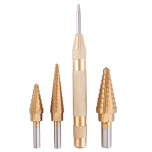 3Pcs Performance Step Drill Bit Set Titanium Coated HSS Drills Bits Industrial Reamer 87865