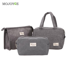 3pcs Makeup Bag Cosmetic Bag Travel Case Toiletry Storage makeup Organizer Handbag Abrasive Cloth Makeup Case make up bag