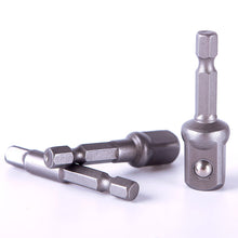 3pcs Chrome Vanadium Steel Socket Adapter Set Hex Shank to 1/4" 3/8" 1/2" Drill Bits Bar Hex Bit Set Power Tools