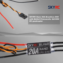 4pcs SKYRC Drone Engine Parts Nano 20A Brushless ESC Electronic Speed Controller with BLHeli Firmware for QAV250 300 Quadcopter