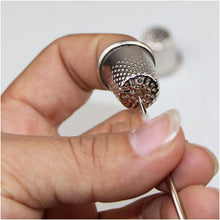 5 X 18mm Finger Thimbles Metal Shield Sewing Grip Protector Pin Needle Shield Craft54824