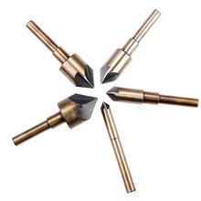5Pcs 5 Flute High Speed Steel Industrial Chamfering Drill Bit 82 Degree Taper Cutter Countersink Set Tool83359