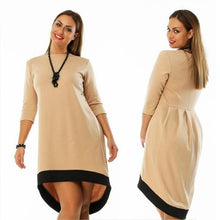 5XL Women Dresses Elegant Casual Loose Big Hem Sleeve Bodycon Solid Color Vestidos De Festa Plus Size GV271