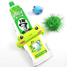 5pcs Toothpaste Tube Squeezer Easy Squeeze Paste Cartoon FrogAnimal Dispenser Roll Holder