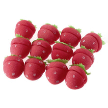 60 pcs Strawberry Balls Hair Care Soft Sponge Rollers Curlers Lovely DIY Tool