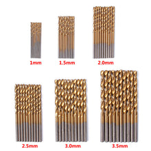 60pcs Mini Twist Drill Bit HSS Plating Titanium Saw Set Metric System Woodworking Metal Drilling Tools 86916