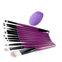 Eyeshadow Brush Set 12pcss  Makeup Brushes for Eye Makeup Soft Pony Hair Make Up Brushes Without Skin Hurt + Sponge LL4