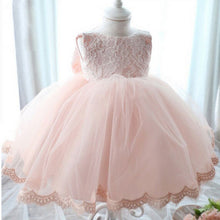 Baby Girl Dress Baptism Dresses For Girls Infant 1-6 Year Birthday Party Lace Bowknot Dress for Kids Girl Vestidos LL4