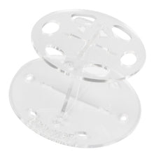 Cosmetic Shelf Rack Toothbrush Makeup Brush Organizer Acrylic 6 Hole Oval Makeup Brush Holder For Stand Drying Brush