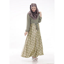 New Women Long Sleeve Full Length Muslim Kaftan Islamic Floral Maxi Dress Arab Jilbab Wear