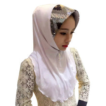 New Women Soft Full Cover Scarf Paillette Embroider Linen Caps Islamic Shawls Hijab Muslim Headwear Y80
