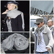 New Korea Women Men Multicolor Long Large Warm Soft Wrap Scarf Shawl Tassels