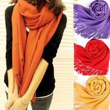 New Korea Women Men Multicolor Long Large Warm Soft Wrap Scarf Shawl Tassels