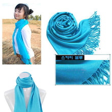 New Korea Women Men Multicolor Long Large Warm Soft Wrap Scarf Shawl Tassels