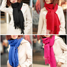 New Korea Women Men Multicolor Long Large Warm Soft Wrap Scarf Shawl Tassels
