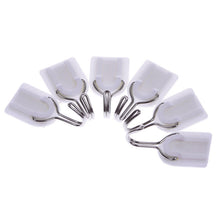 6Pcs Self Adhesive Wall Door Hook Hanger Bag Keys Bathroom Kitchen Sticky Holder 54744