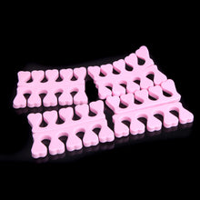 8Pcs Health Peach Heart Soft Finger Toe Separators Nail Art Tool Pink