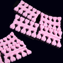 8Pcs Health Peach Heart Soft Finger Toe Separators Nail Art Tool Pink