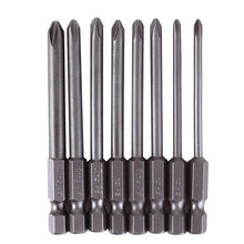 8pcs Shank 1/4 inch S2 Alloy Steel Magnetic Hex Cross Head Screwdriver Bits Set PH0 PH1 PH2 Screwdriver Head 91149
