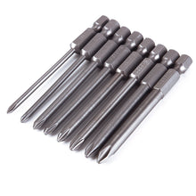 8pcs Shank 1/4 inch S2 Alloy Steel Magnetic Hex Cross Head Screwdriver Bits Set PH0 PH1 PH2 Screwdriver Head 91149