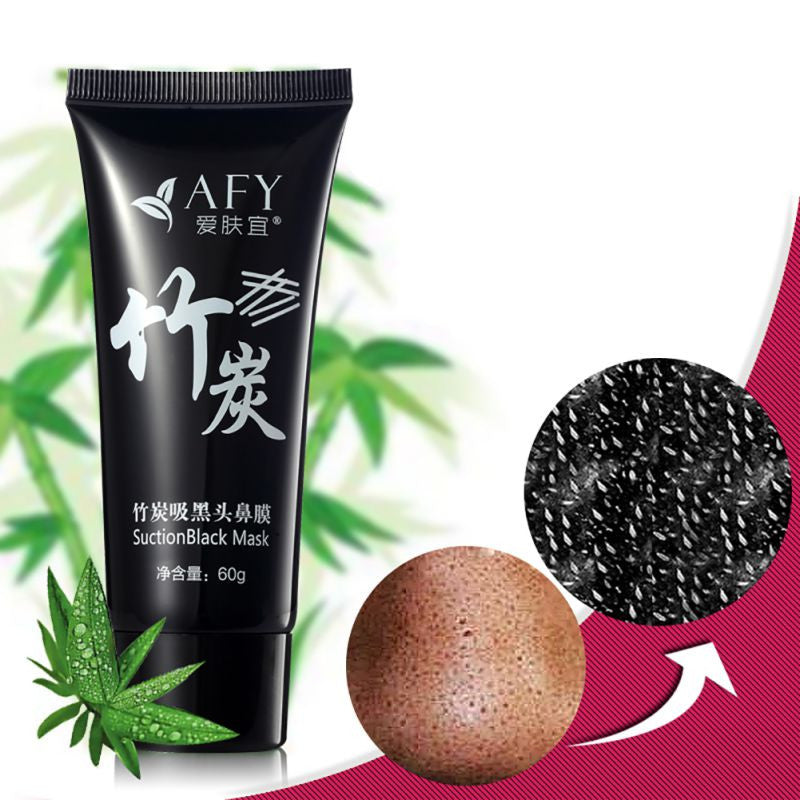 AFY Skin Care Suction Black Mask Bamboo Charcoal Blackhead Remover Nose Face Facial Mask Tearing Peeling Shrink Pores L4