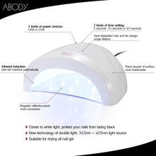 Abody SUNone 48W Nail Dryer Nail Art Salon Tools Professional LED UV Lamp Nail Machine Gel Curing White Light Heater Machine