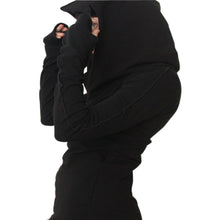 Women Long Sleeve Solid Black Slim Mini Dress Casual Street Hooded Dresses Bodycon Vestidos Sportwear Q0114