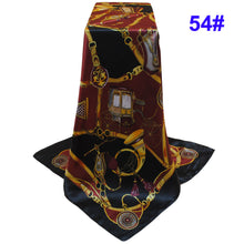 Bandana Scarf Women Kerchief Square Scarf Ladies Printed Elegant Thin Shawl Stain Silk Scarf Square Bufandas Mujer Seda