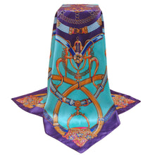 Bandana Scarf Women Kerchief Square Scarf Ladies Printed Elegant Thin Shawl Stain Silk Scarf Square Bufandas Mujer Seda