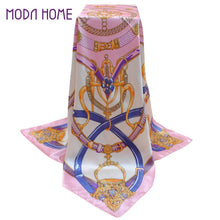 Bandana Scarf Women Kerchief Square Scarf Ladies Printed Elegant Thin Shawl Stain Silk Scarf Square Bufandas Mujer Seda