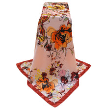 Bandana Scarf Women Kerchief Square Scarf Ladies Printed Elegant Thin Shawl Stain Silk Scarf Square Bufandas Mujer Seda