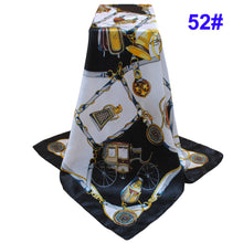Bandana Scarf Women Kerchief Square Scarf Ladies Printed Elegant Thin Shawl Stain Silk Scarf Square Bufandas Mujer Seda