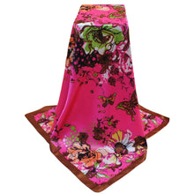 Bandana Scarf Women Kerchief Square Scarf Ladies Printed Elegant Thin Shawl Stain Silk Scarf Square Bufandas Mujer Seda