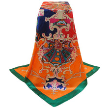 Bandana Scarf Women Kerchief Square Scarf Ladies Printed Elegant Thin Shawl Stain Silk Scarf Square Bufandas Mujer Seda