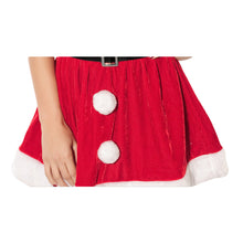 Dress Fashion Women 3 Pieces Santa Costume Faux Fur Christmas Dress Performance Uniform With Hat + Waistbelt Red Vestidos