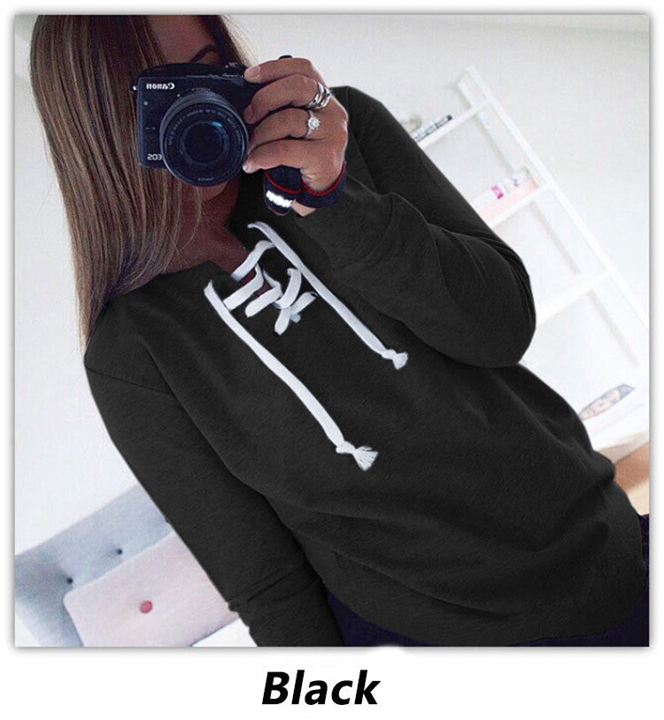 Women Hoodies Sweatshirt Casual Long Sleeve Solid Hoodie For Women 7 Colors Plus Size Hollow Out Hoody GV333