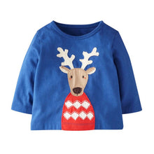 Cute Baby Boys Girl Long Sleeve Cotton Striped T shirts Children T-shirt Kids Infant Clothing Christmas Gifts