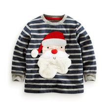 Cute Baby Boys Girl Long Sleeve Cotton Striped T shirts Children T-shirt Kids Infant Clothing Christmas Gifts