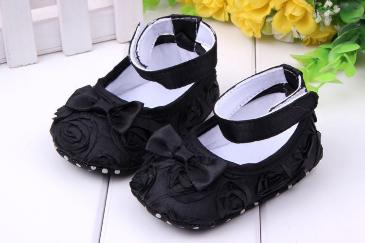Baby Girls First Walkers Shoes Todder Shoes Infant Baby Girl Flower Soft Sole Shoes 6 Color 3-12Months